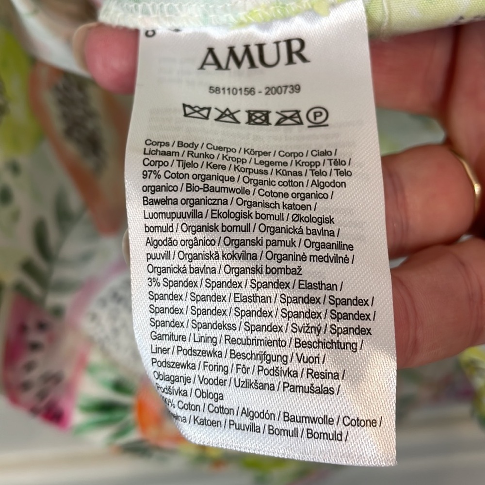AMUR Women’s Zayn Natural Jungle Day Dress Multicolor 8 - Picture 8 of 8